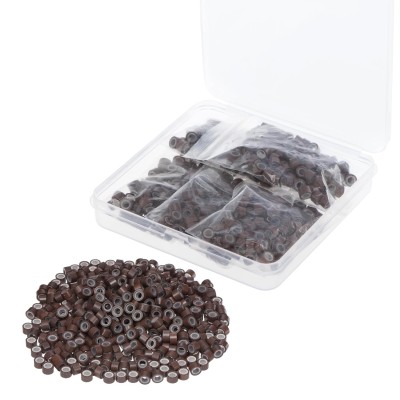 Micro Rings Siliconados Marrón (50 Uds)
