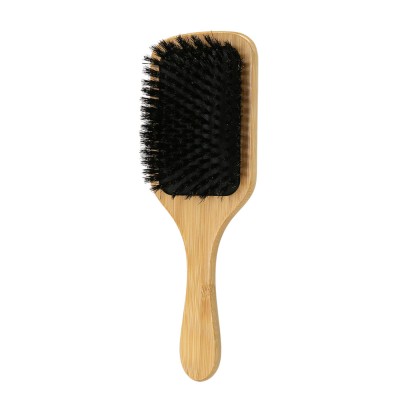 Cepillo de cerdas Naturales de jabalí para el cabello ideal para Extensiones y Pelucas
