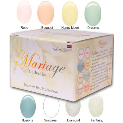 Colección Mariage (8 Tonos Suaves y Delicados) 7g c/u